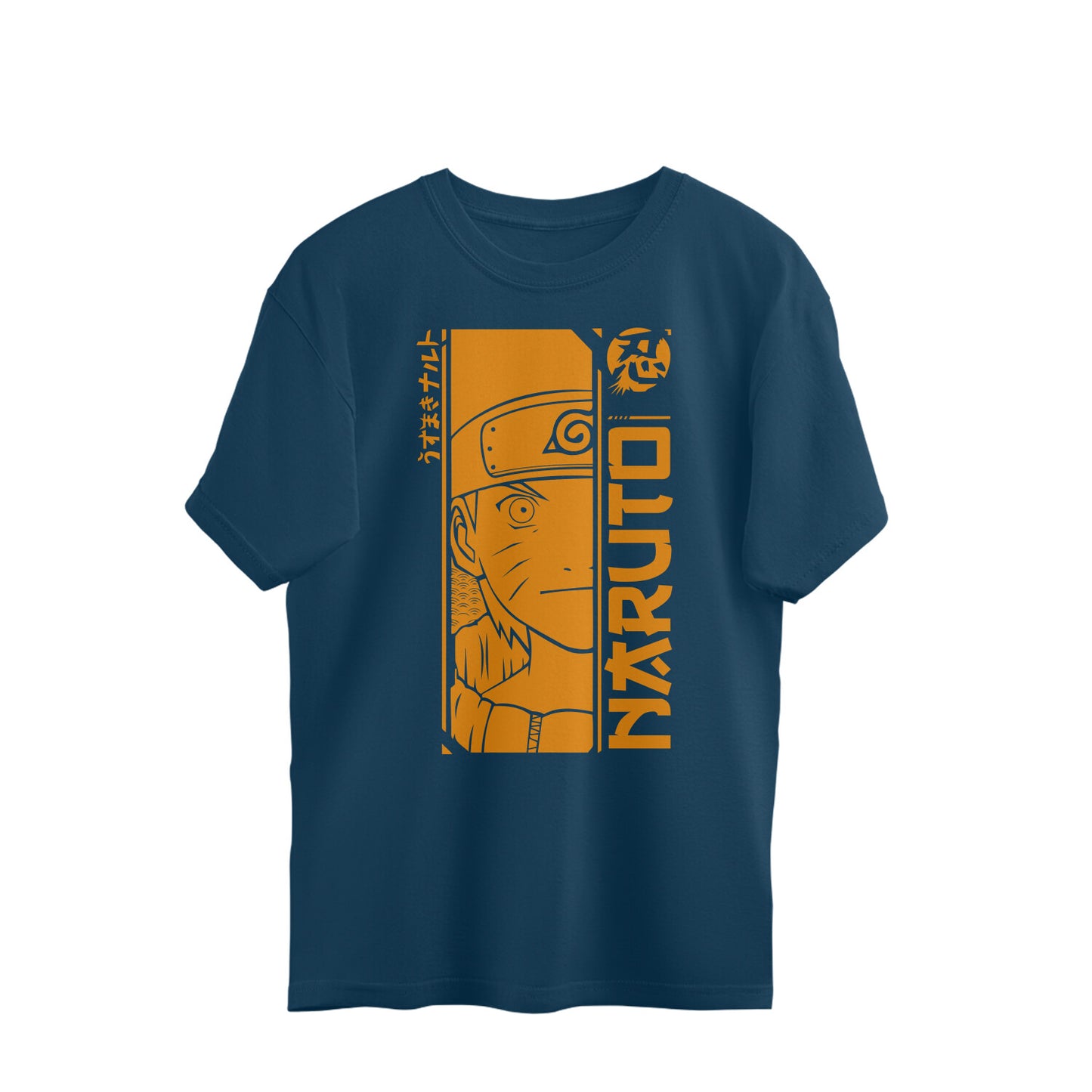 Naruto Half Yellow - Oversize T Shirt